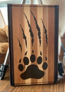 Bear Paw cutting board or charcuterie board