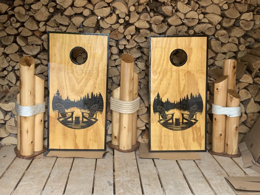 cornhole boards in stock