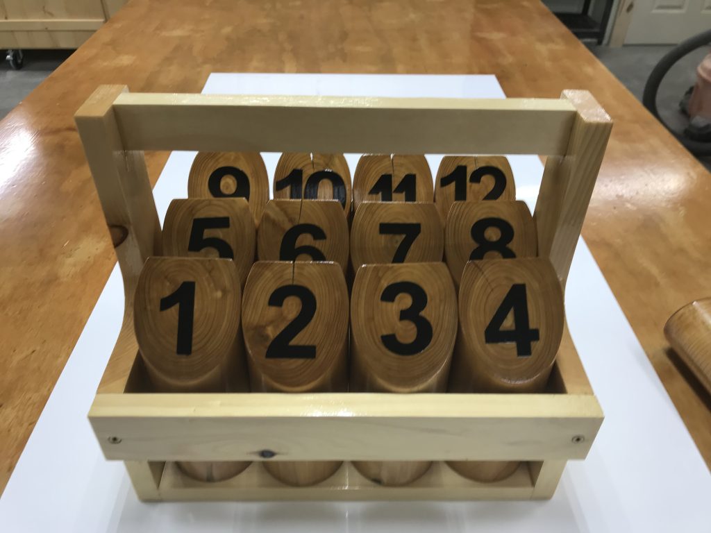 Mölkky is a Finnish yard game that’s been around for hundreds of years. It’s kind of like bowling and pool.